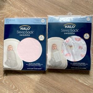 Halo sleep sack swaddles, brand new in package, 3-6 months, Tog 1.5